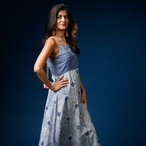 Shibori Picnic Dress